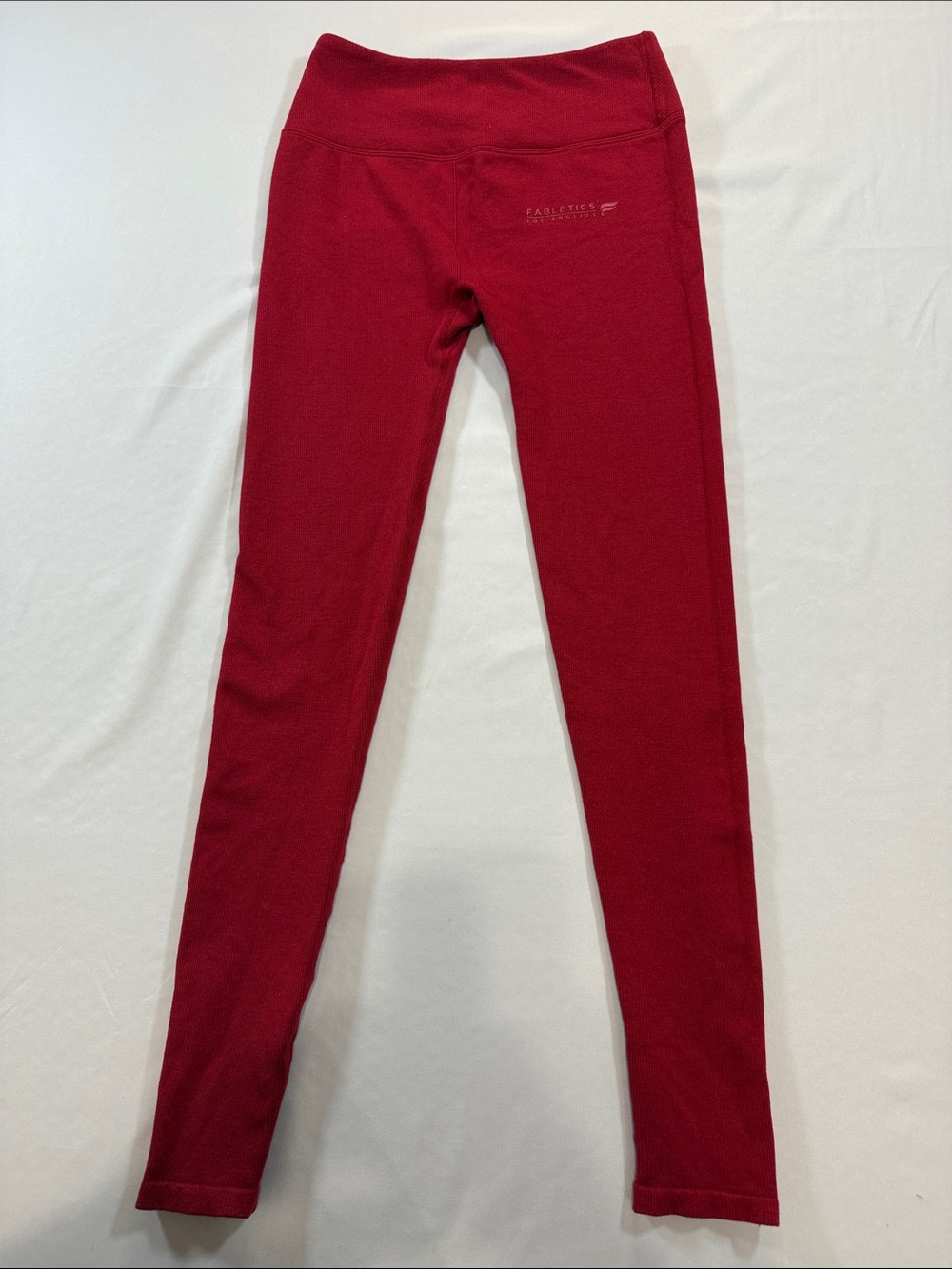 Fabletics Women's Red High-Waist Leggings Size S